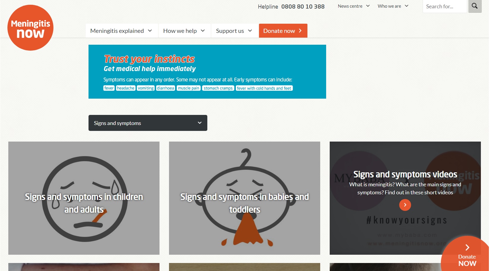 Meningitis - Signs and Symptoms