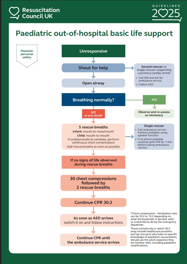 Paediatric out-of-hospital basic life support